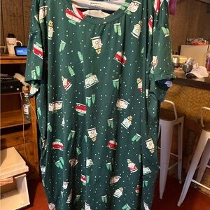 Women's 2 pack Pajama Dress with Fun Print